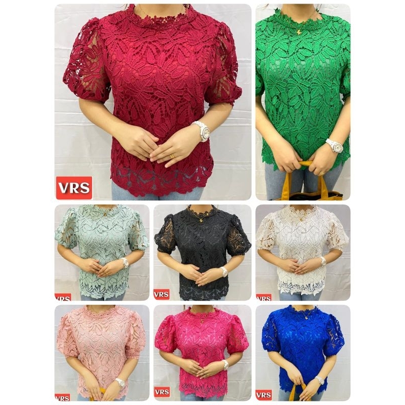 Blouse Brokat / Blouse Brokat Wanita / Blouse Brokat Pakaian Wanita