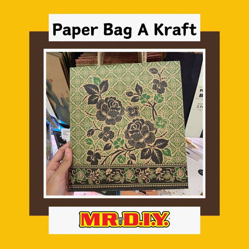 Paper Bag A Kraft - Paper Bag Kado - Paper Bag Mr. DIY