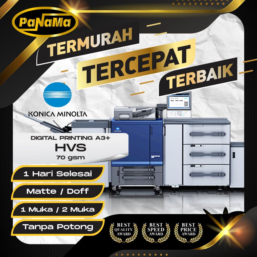 

Digital Printing Kertas HVS 70gr, A3+, Voucher Kupon Flyer Brosur Termurah Bandung