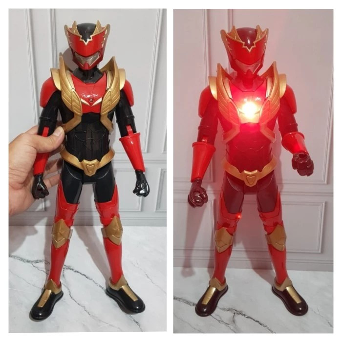 Mainan Figur Robot Bima X Jumbo Lampu & Suara Action Figure Anak Laki Laki