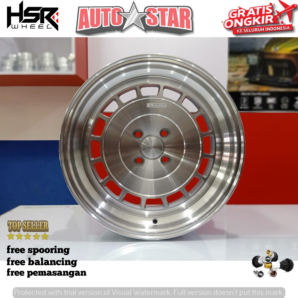 VELG MODEL RETRO HSR VCE RING 16 PCD 4X100 PAS BUAT MOBIL BRIO YARIS JAZ JAZ NEW ALTIS CITY VIOS VIO