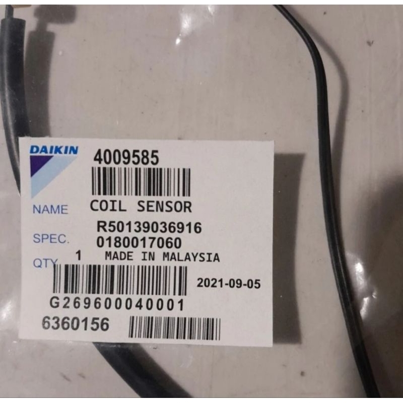 Thermistor AC Daikin FTV Malaysia// Coil sensor AC Daikin malaysia ftv