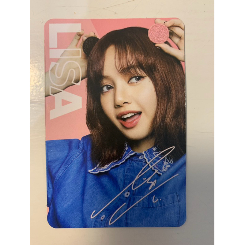 PHOTOCARD PC OREO X BLACKPINK LISA