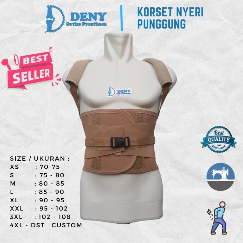 Korset Punggung / TLSO Korset / Penegak Punggung / Postur Punggung / Penegak Bungkuk / Korset Bungku