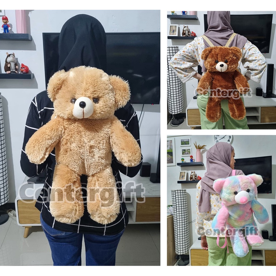 Promo Akhir Tahun Hemat Besar Tas Boneka Teddy Bear Lucu Tas Ransel Beruang Anak