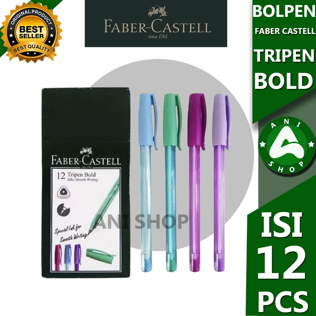 

PULPEN FABER CASTELL 12 TRIPEN BLOD ISI 12 PCS ANI SHOPP
