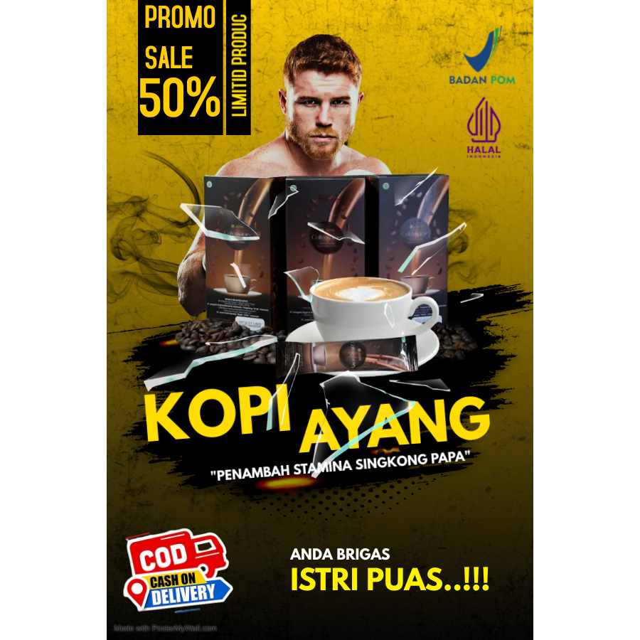

PROMO COD TERMURAH KOPI SAYANG KUAT PRIA TAHAN LAMA