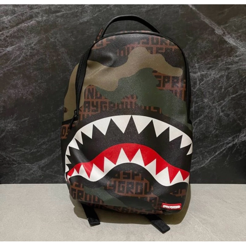 Sprayground Camo Shark Backpack