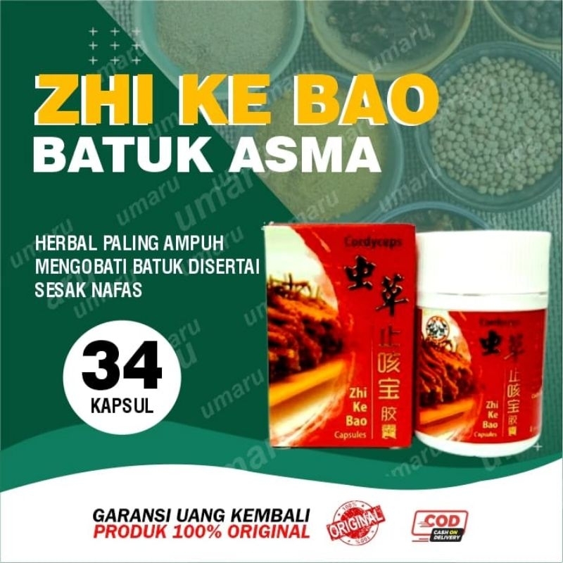 Herbs Obat Asma & Sesak Nafas ZHI Ke Bao Obat Ramuan Leluhur Cina Untuk Mengatasi Penyakit Sesak Naf