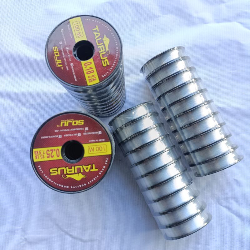 Senar pancing Taurus 100 Meter connecting - senar pancing murah anti kusut anti keriting