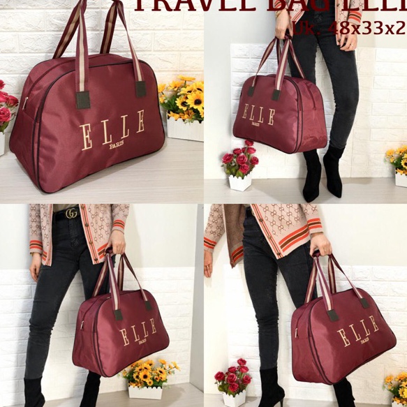 Best Seller HEIKO  tas wanita pria handbag tas gym tas koper travelling  ELLE TRAVEL Paling Popular