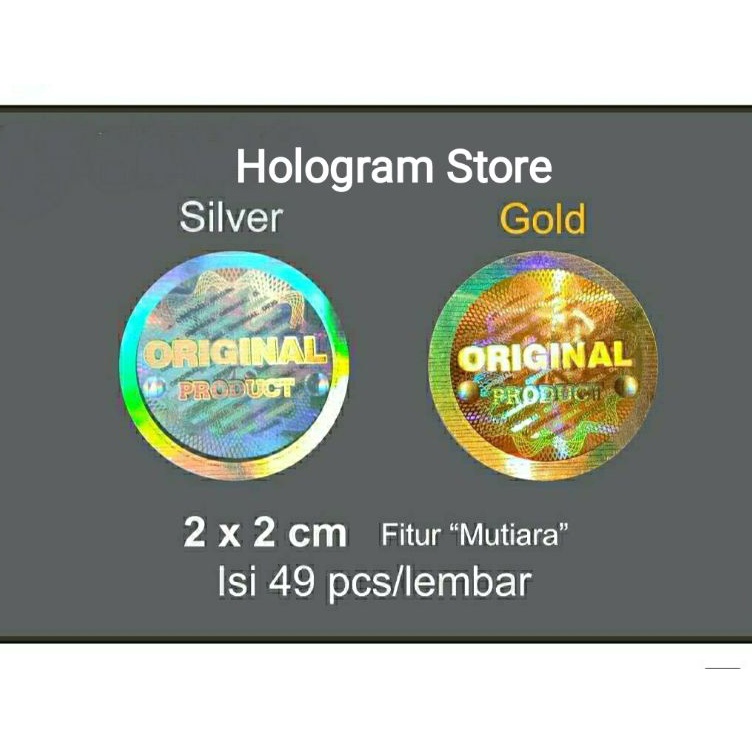 

Stiker hologram orinal product mutiara
