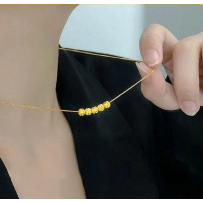 kalung buah wanita model lima bola wanita