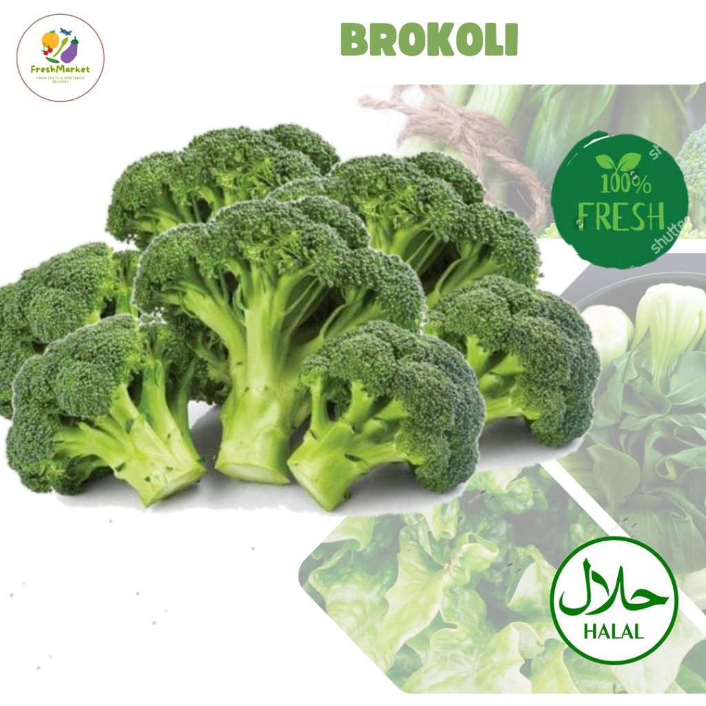 

Brokoli Hijau Segar 500 Gram Freshmarketlampung