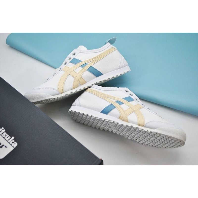 ONITSUKA TIGER 66 SLIP ON - WHITE CREAM/BLUE