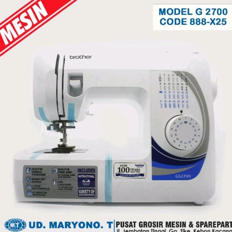 Mesin Jahit Portable Brother G 2700