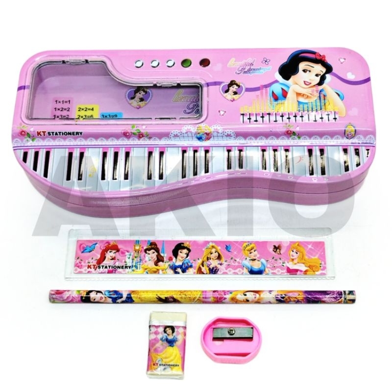 

Tempat Pensil Anak Set Alat Tulis BESAR 2 Susun Karakter PRINCESS SNOW WHITE Kaleng Besi Murah KT6612