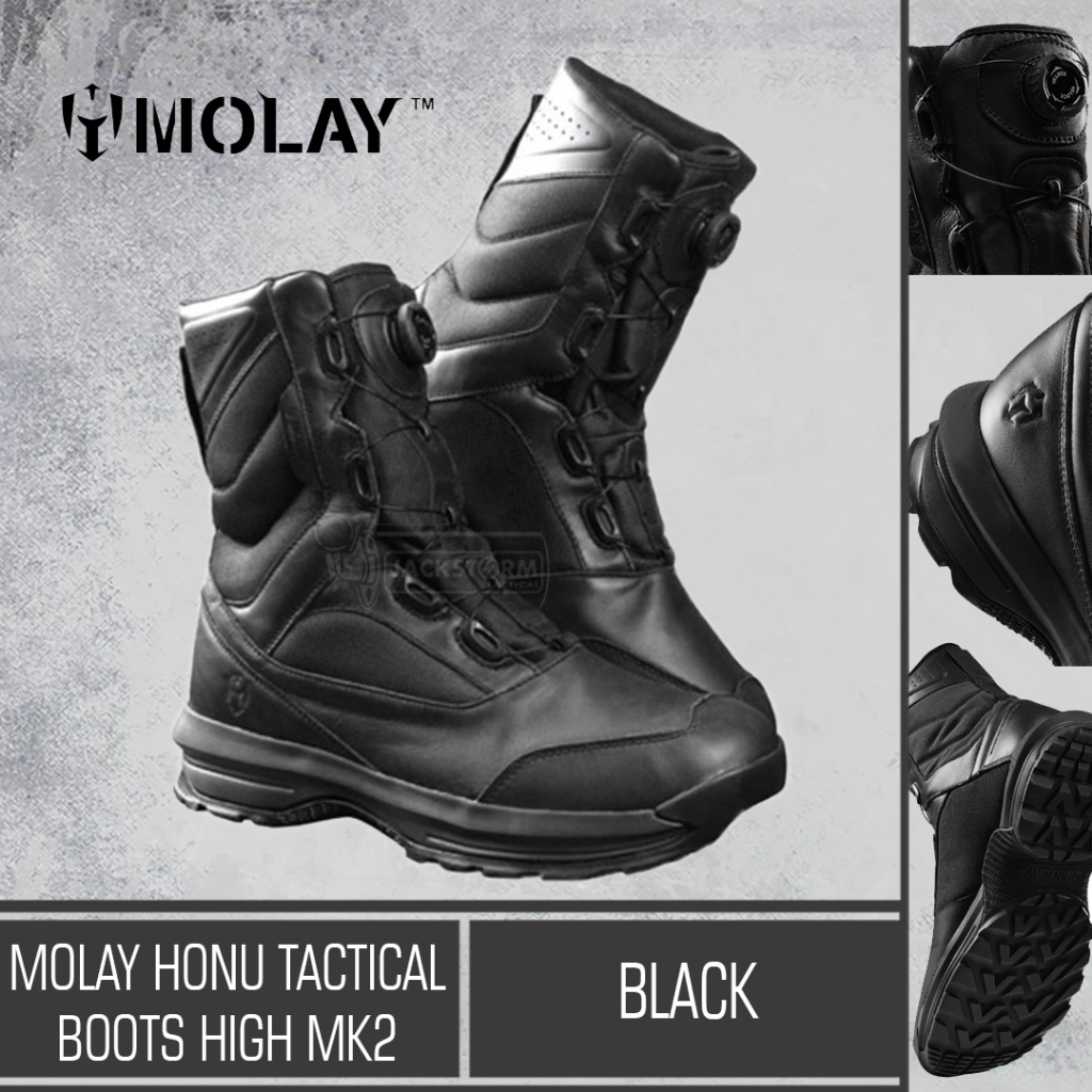 Sepatu PDL Molay Honu Tactical Boots High MK2 Black