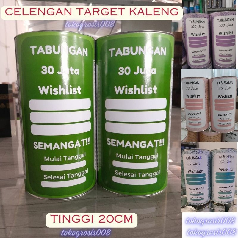 Celengan Besar Target 30 Juta 50 Juta 100 Juta Permanen Murah