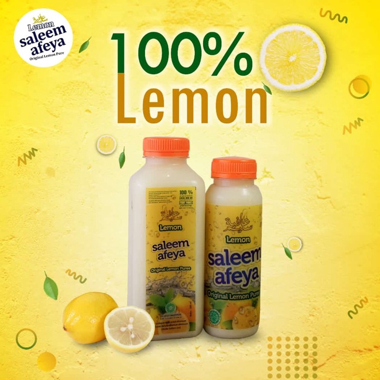 

QWF72 Lemon Saleem Afeya Original 5ML Lemon Saleem Afeya Saleem Afeya Sari Lemon Murni Original Lemon Puree 1 You can buy