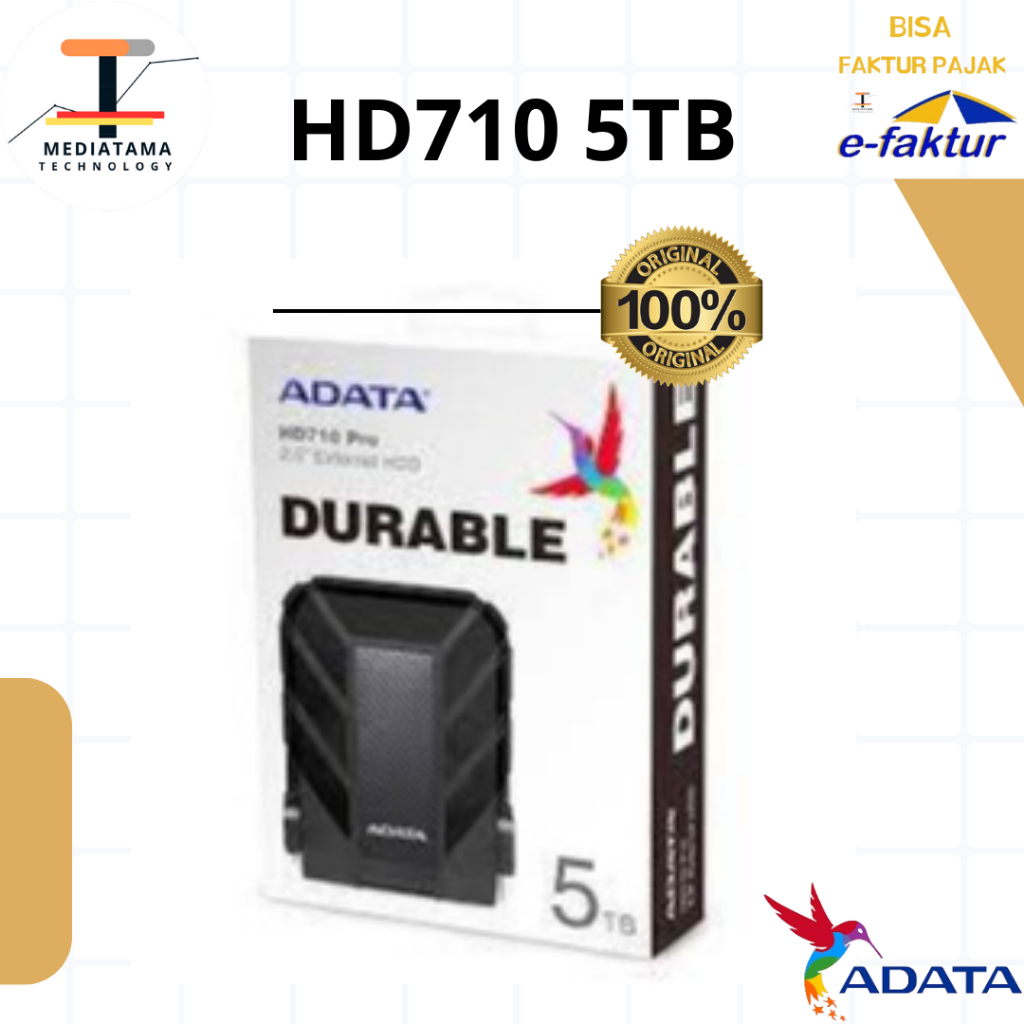Adata HD710 pro 5TB Hardisk Eksternal External Antishock Waterproof