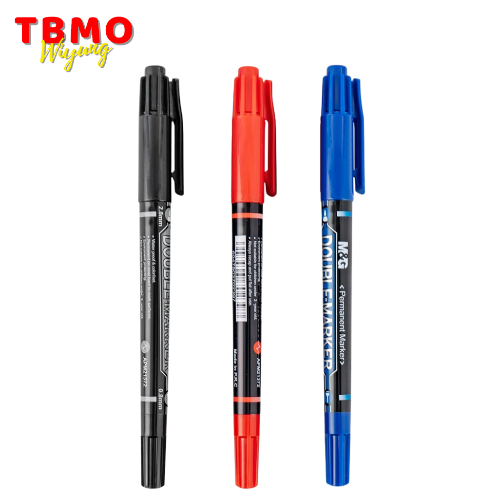 

TBMO M&G Dual Tip Marker Double Head Tip Marker APM21372 - Pcs