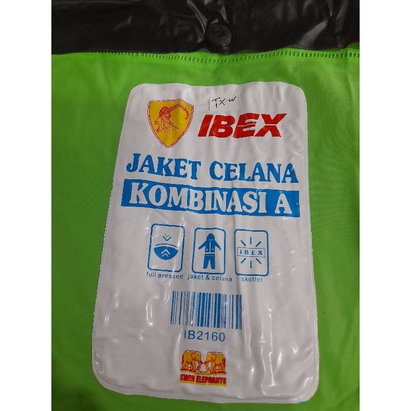 jas hujan ibex jaket celana kombinasi a