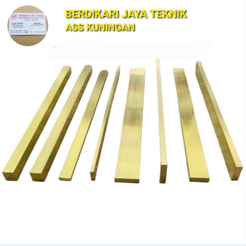 plat strip kuningan 5mm × 60mm × 3000mm