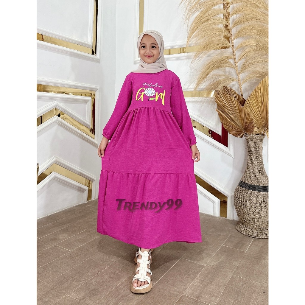 baju gamis anak usia 5 tahun sampai 12 tahun gamis anak perempuan