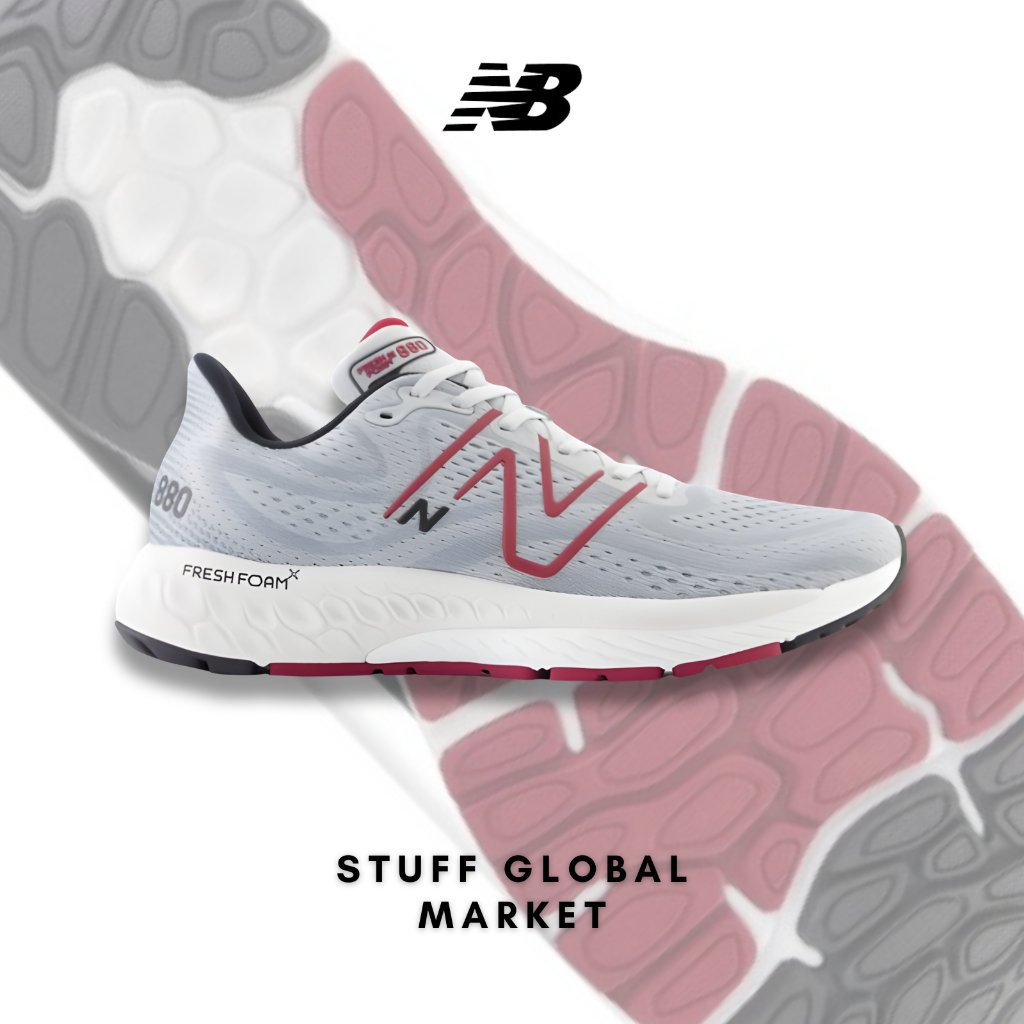 N3w Balanc3 Fresh Foam X 880v13 Mens Running Shoes - Grey Red