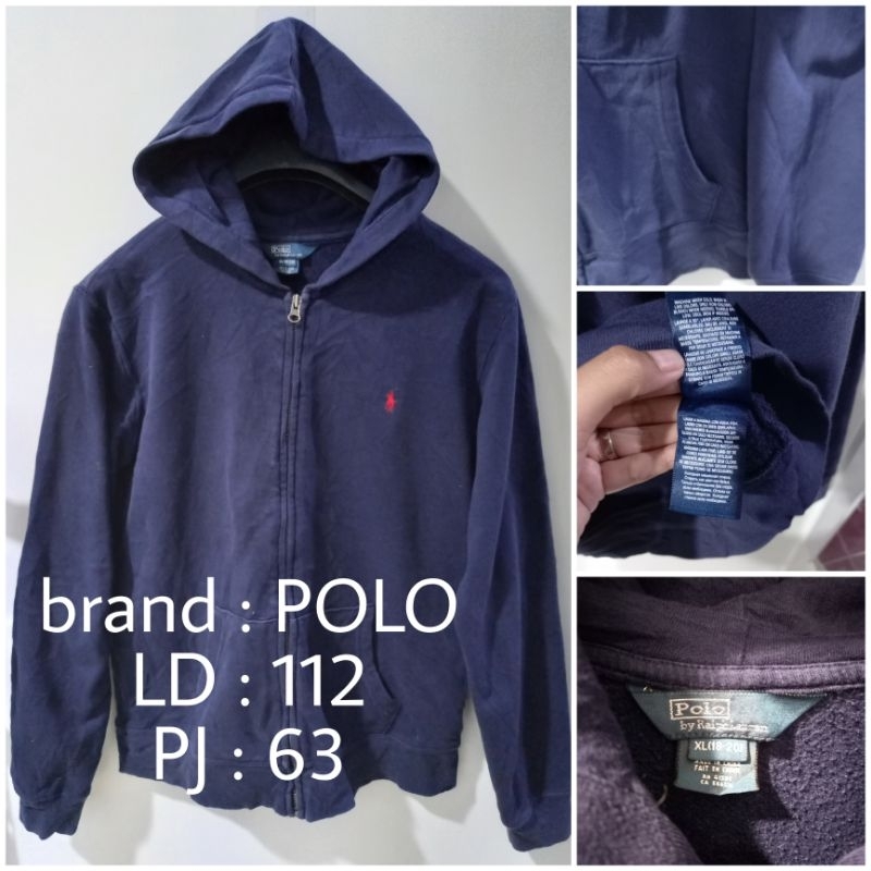 ZIP HOODIE BRAND POLO