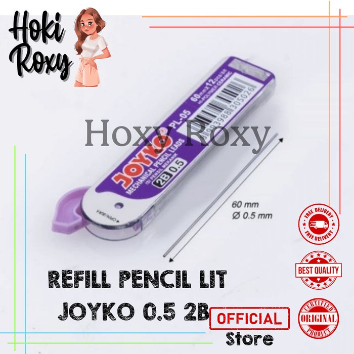 

Pencil Lead / Isi / Refill Pensil Mekanik 2B Joyko PL-05 PL 05 2B 0.5