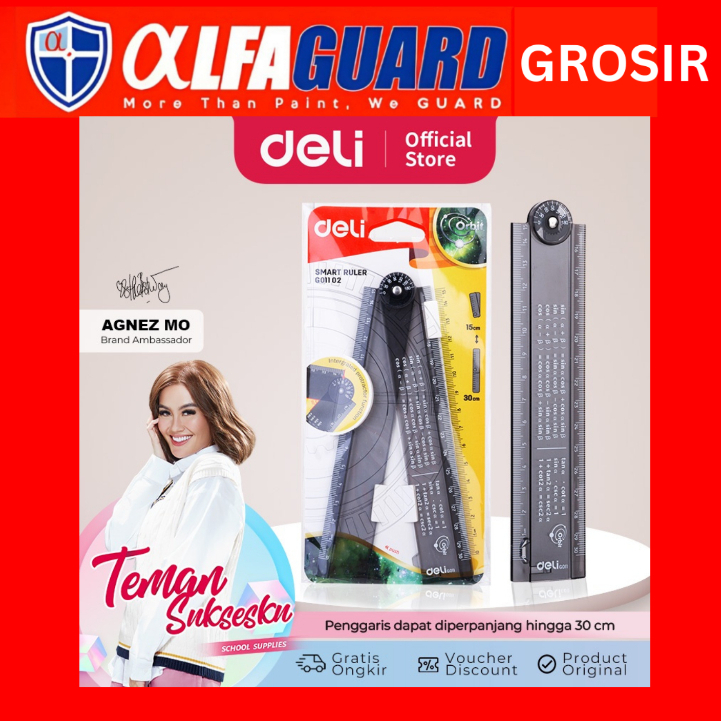 

Deli Foldable Ruler / Penggaris Transparan 30cm Dapat Dilipat Tidak Mudah Patah EG01102