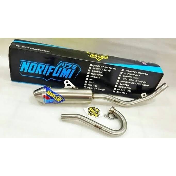 Knalpot Norifumi Evo KLX Dtracker stainless ori