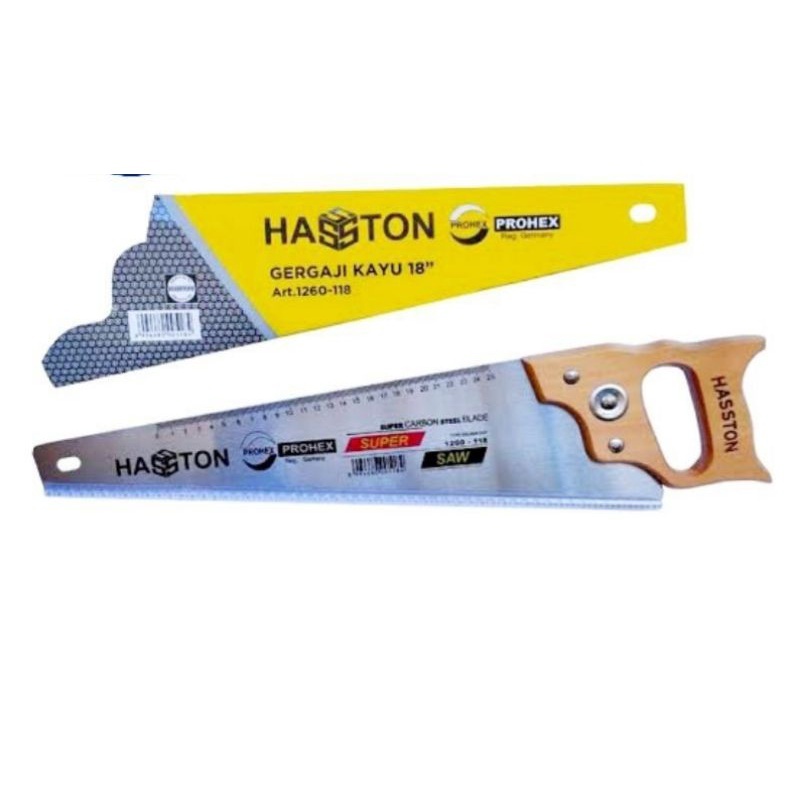 Gergaji Kayu / Gergaji Hasston Prohex / Gergaji 18 inch 1260-018 / 18" GERGAJI TANGAN