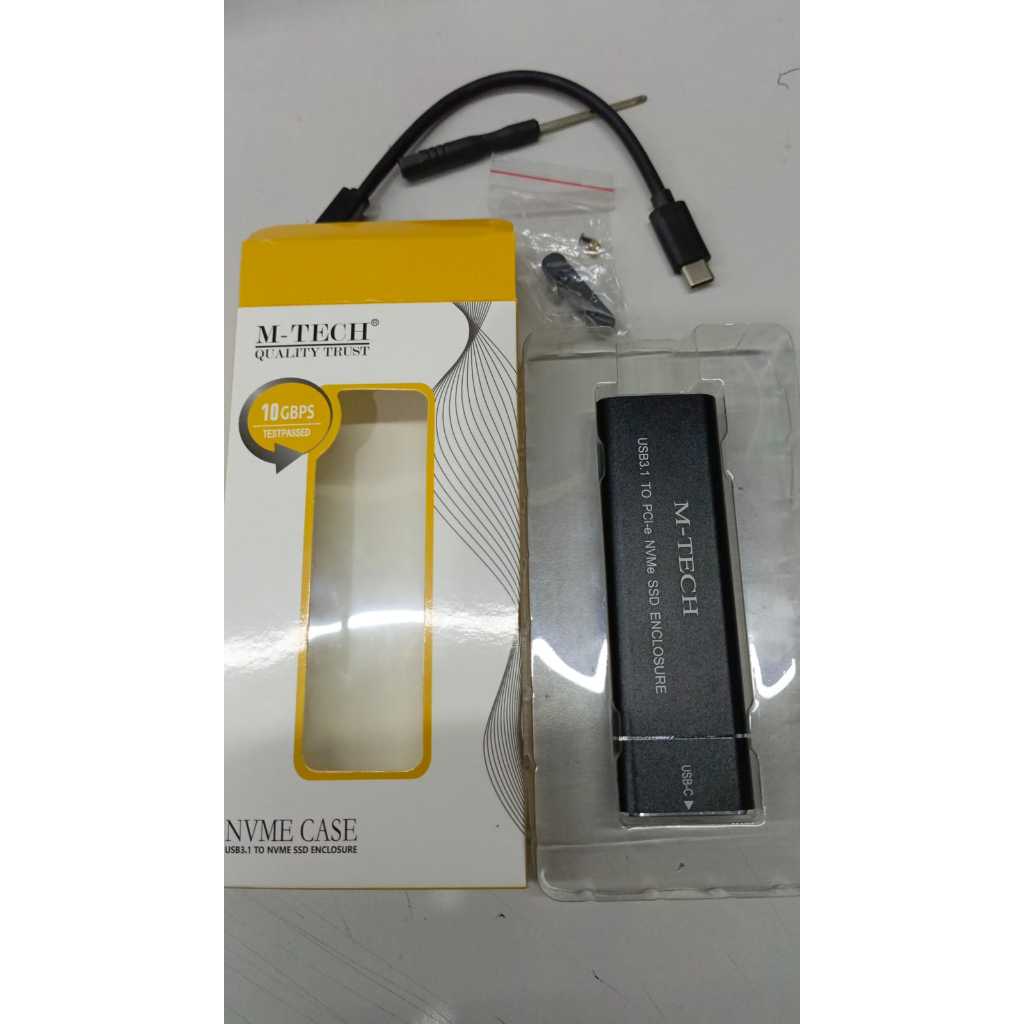 CASE SSD Enclosure SSD M2 NVME M-TECH USB 3.1 to M.2 NVME