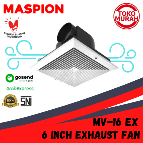 Exhaust Fan/Kipas Hisap Plafon MASPION MV 16 EX 6 Inch/16 CM