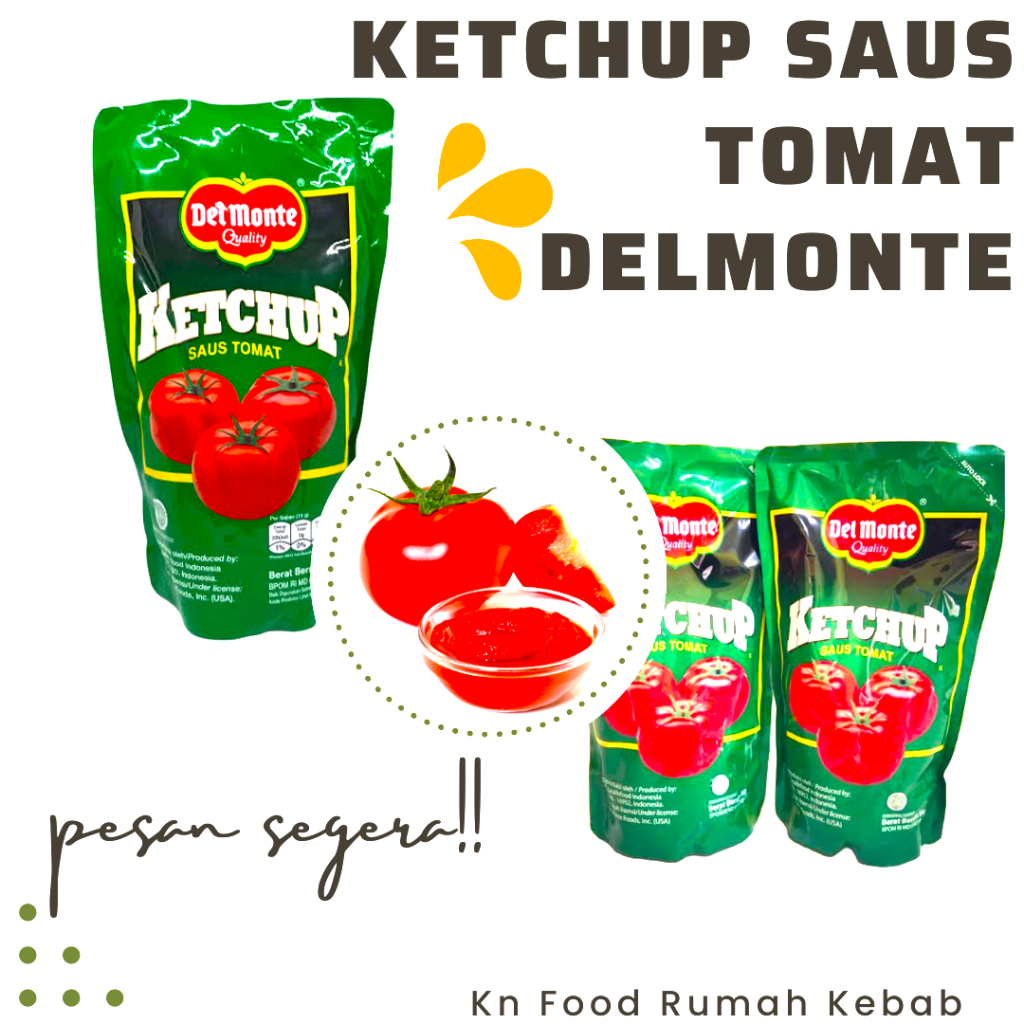 

Saos Tomat Delmonte Kemasan Plastik Warna Hijau 1000 Gram