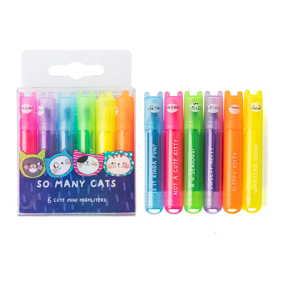 

Highlighter Set M&G So Many Cats isi 6 AHM22574