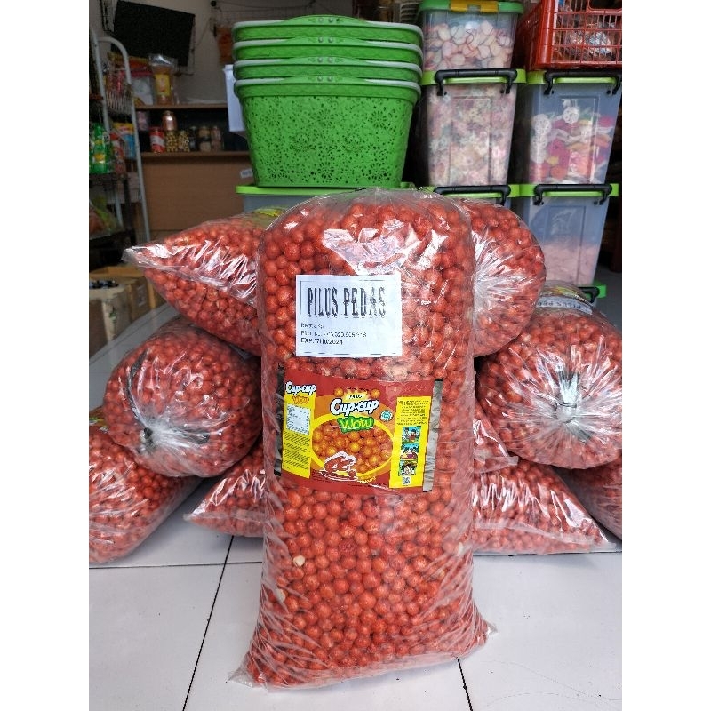 

SNACK KILOAN 500gr CUP-CUP ASLI PEDAS CEMILAN MURAH