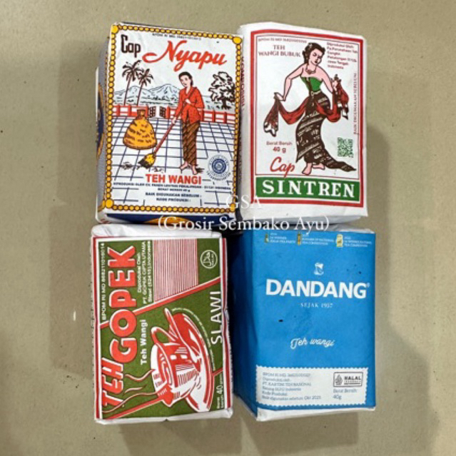 

Teh Racikan 4 macam (Dandang biru, Sintren, Gopek, Nyapu)