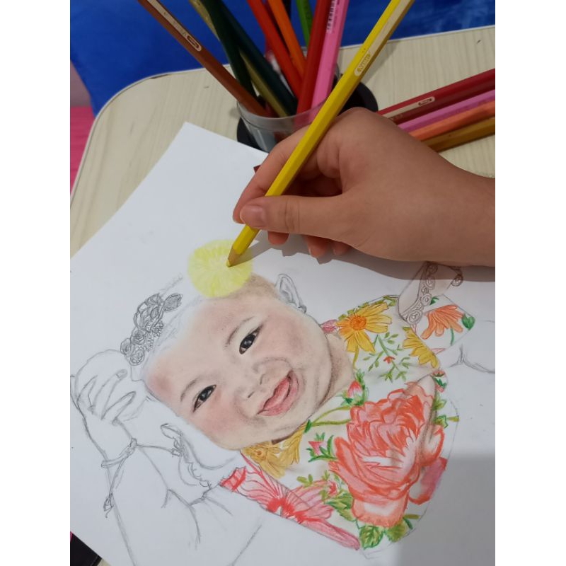 

SKETSA WAJAH PENSIL WARNA Realis (Handmade), PROMO / KADO WISUDA / KADO ULANG TAHUN/ KADO ANNIVERSARY