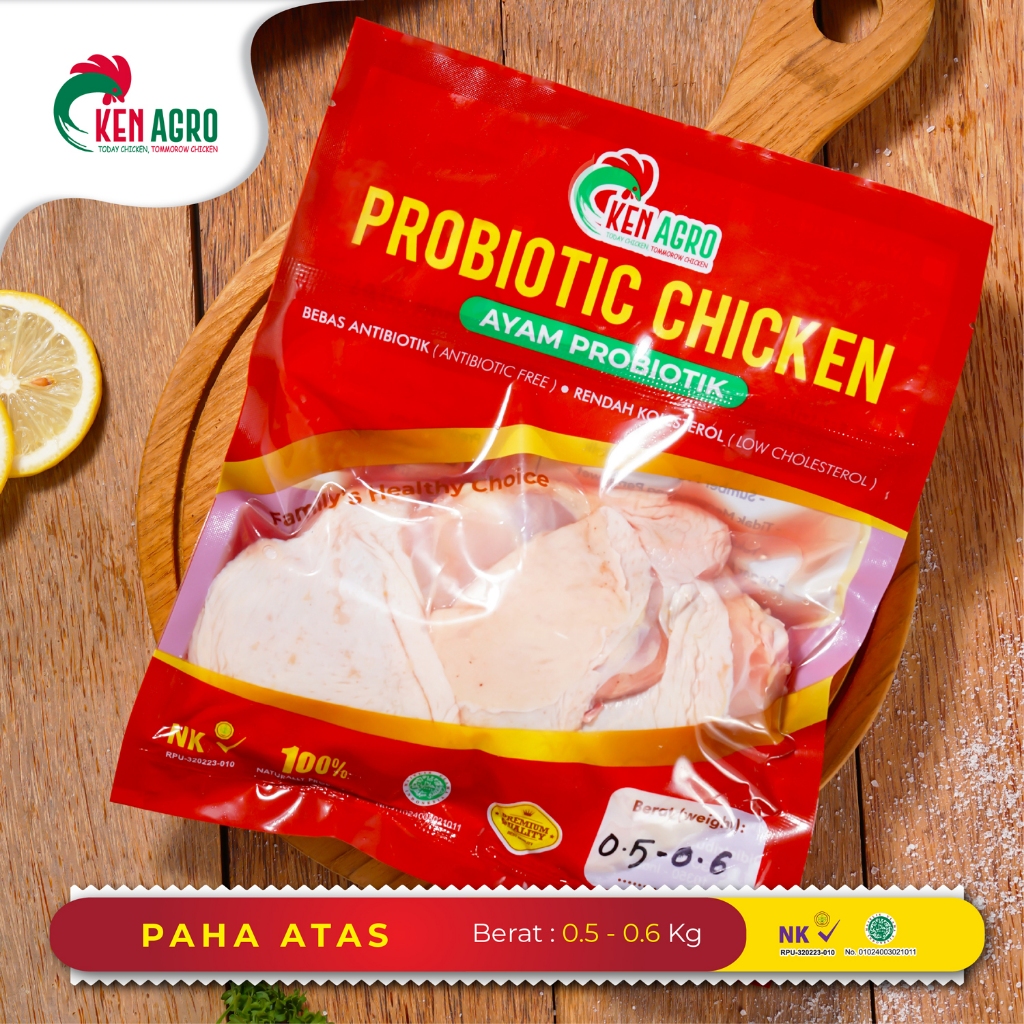 

Ken Agro Ayam Probiotik Paha Atas 0.5-0.6 kg Frozen