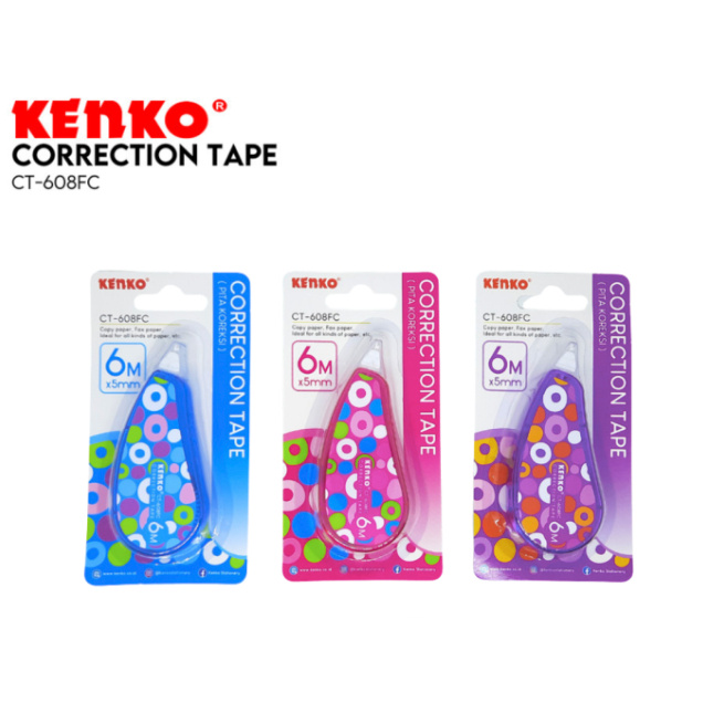 

Correction Tape/ Tipex Kertas Kenko CT 608FC Fancy