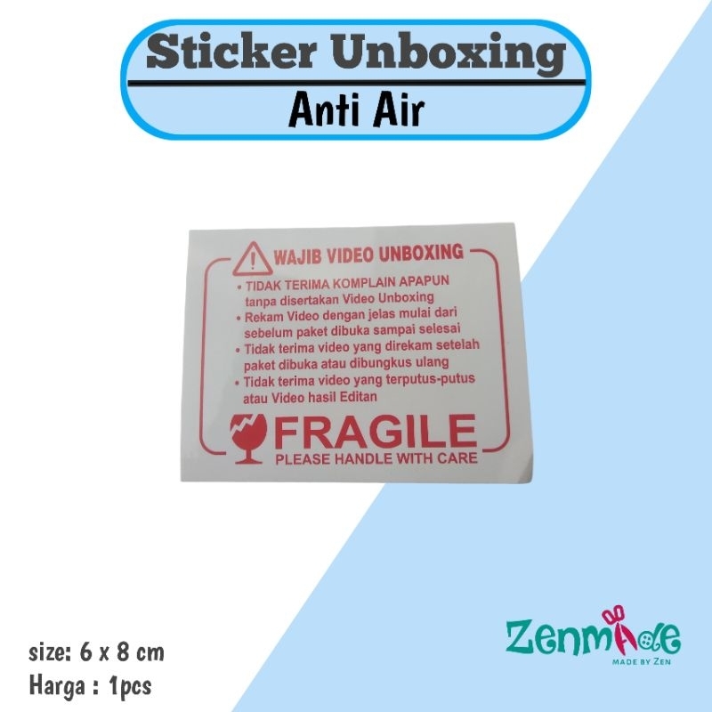 

Stiker Pengiriman Fragile • Stiker Unboxing 6 x 8 cm Anti Air