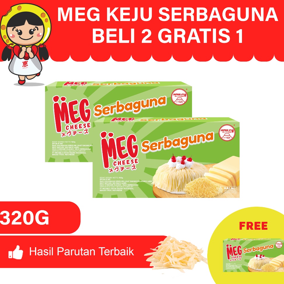 

MODEL KIJ448 BELI 2 GRATIS 1 MEG Keju Serbaguna 16 gr