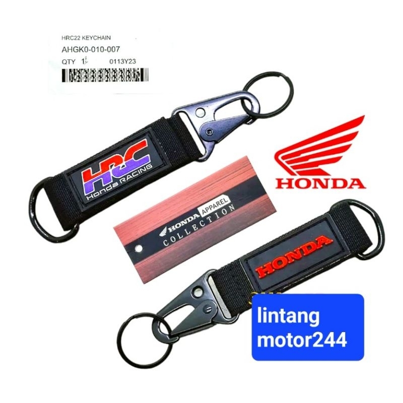 GATUNGAN KUNCI MOTOR HONDA HRC KEYCHAIN ORI AHM AHGKO-010-007