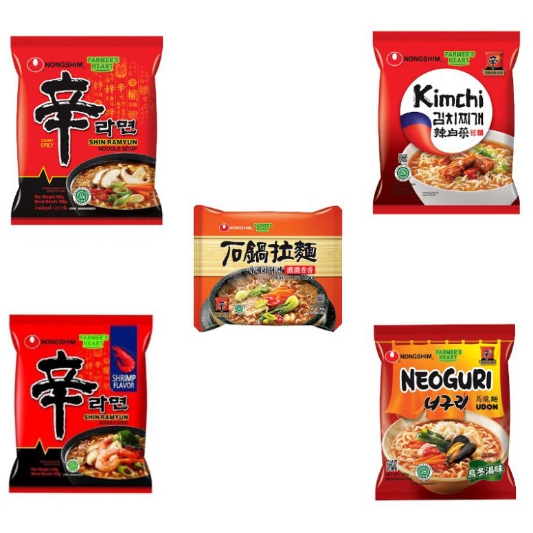 

KODE XUR179 NONGSHIM SHIN RAMYEON RAMYUN RAMEN Mie Instan HALAL Spicy Mushroom Kimchi Neuguri Udon ClayPot