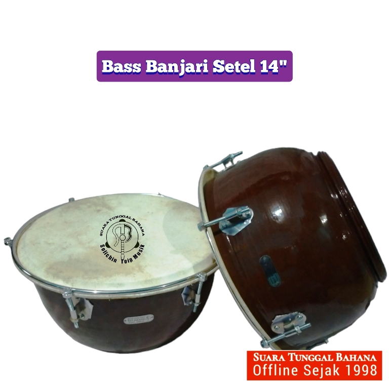 Bass Banjari 14" Bass Rebana Hadroh 35 cm | Solichin Toip