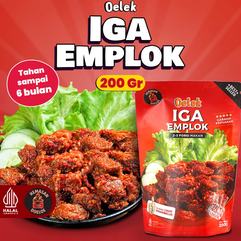 

TIPE GGA425 Iga Emplok Oelek 2gr Iga Mercon Iga Sambal Oseng Iga